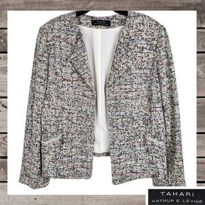Tahari Arthur S. Levine Multicolor Blazer Sz 16